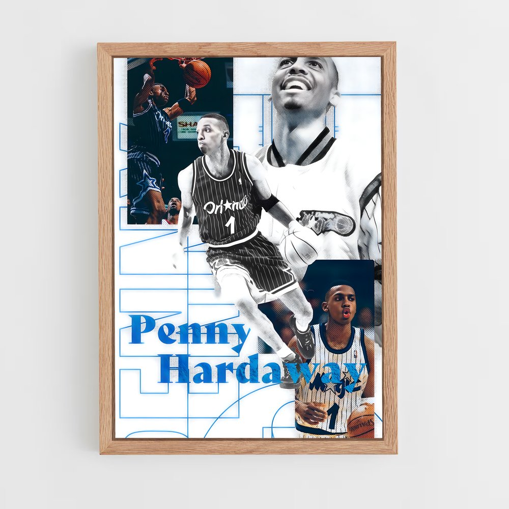 Poster Penny de hardaway – affiche Basketball (vue 4)